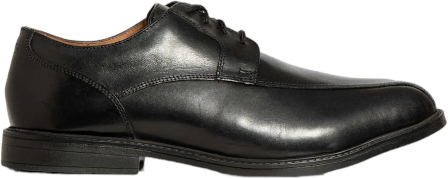 Мужские деловые туфли-дерби Clarks Beckfield Over на шнуровке, черные (черная кожа)