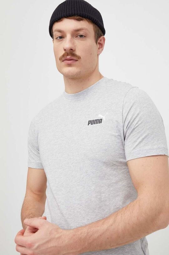 

Хлопковая футболка Puma, серый