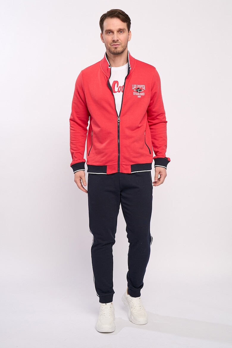 

Толстовка на молнии с косыми карманами Lee Cooper, красный
