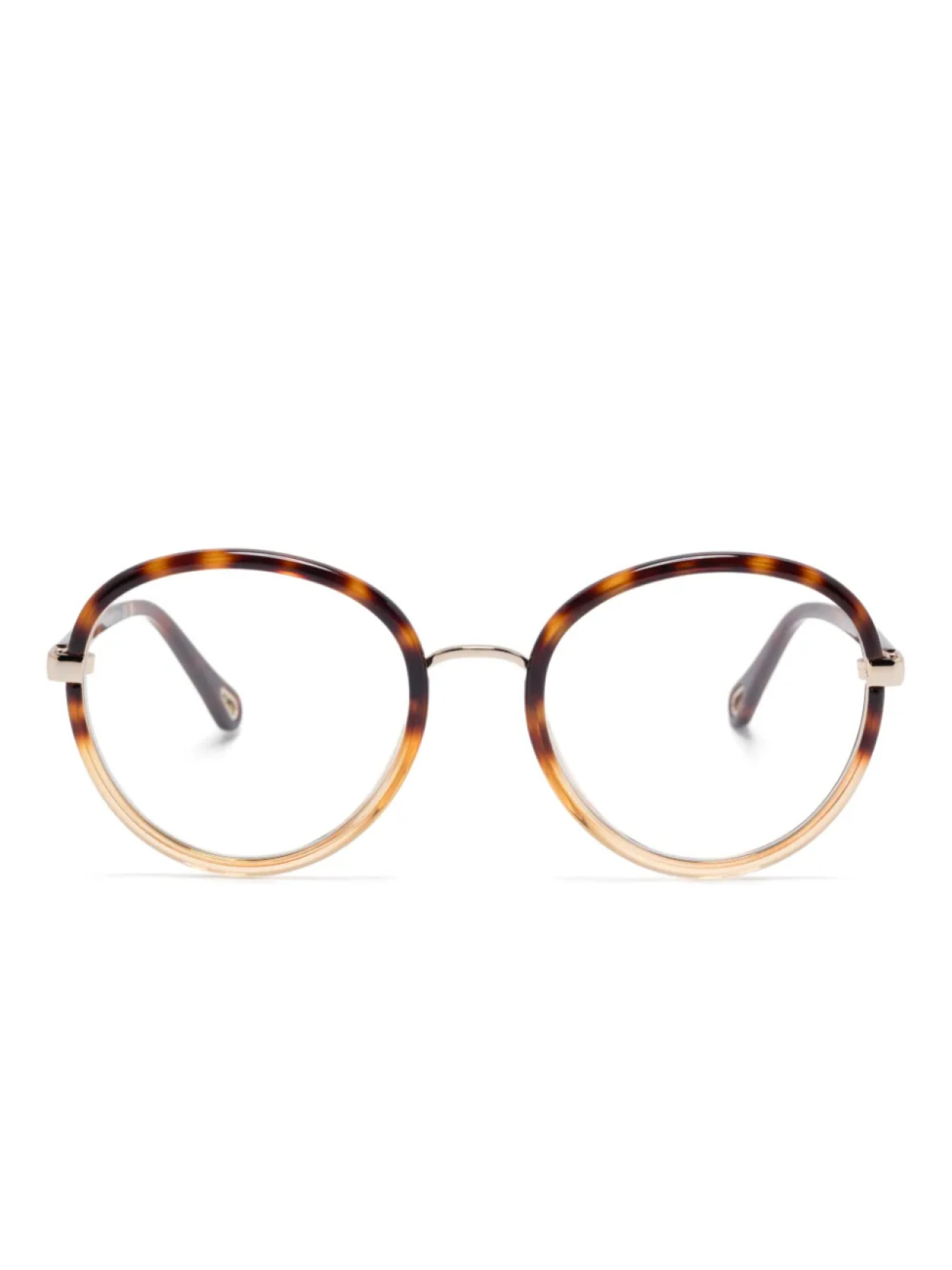 

Очки в круглой оправе Chloé Eyewear, коричневый