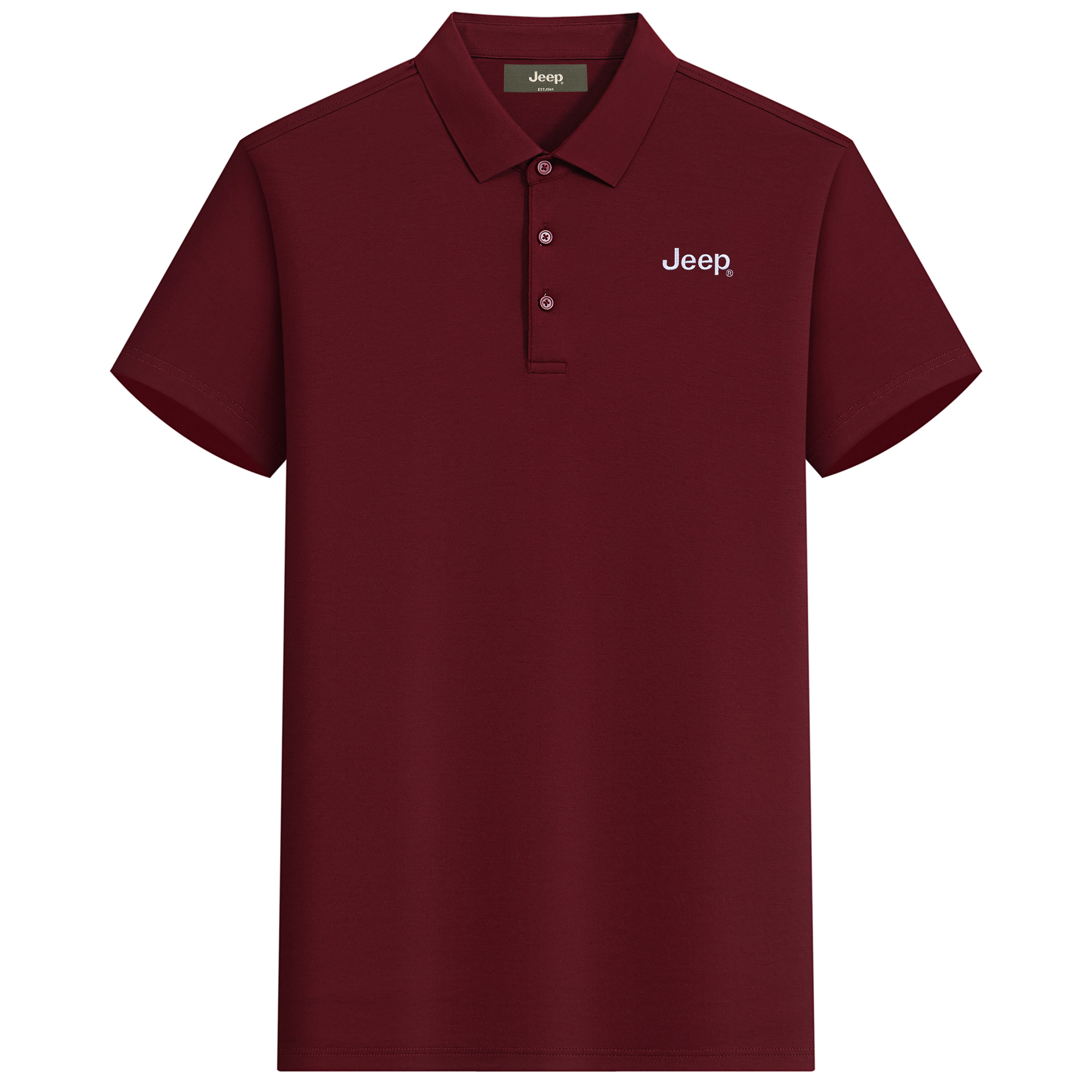 

Футболка-поло Unisex с воротником-поло, тонкая, прямого кроя Jeep, ancora красный