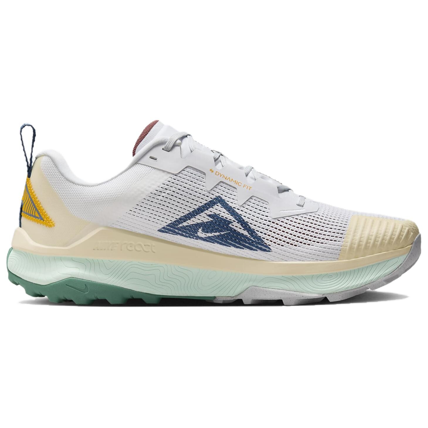Кроссовки Wildhorse 8 для бега для мужчин с низким верхом Nike, цвет Gray Yellow Green — фото 2