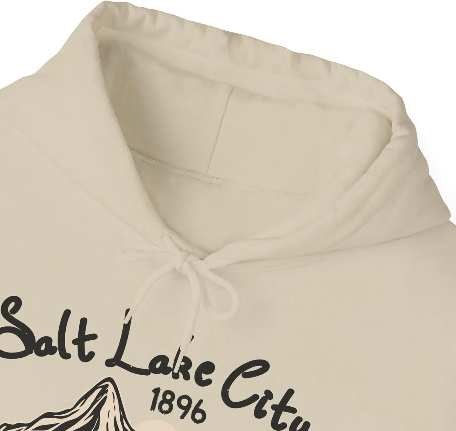 Толстовка с капюшоном Utah Salt Lake City College, университетская футболка, подарок из штата Юта, толстовка с капюшоном с изображением национального парка, хлопковая толстовка унисекс GENERIC, Sand — фото 3