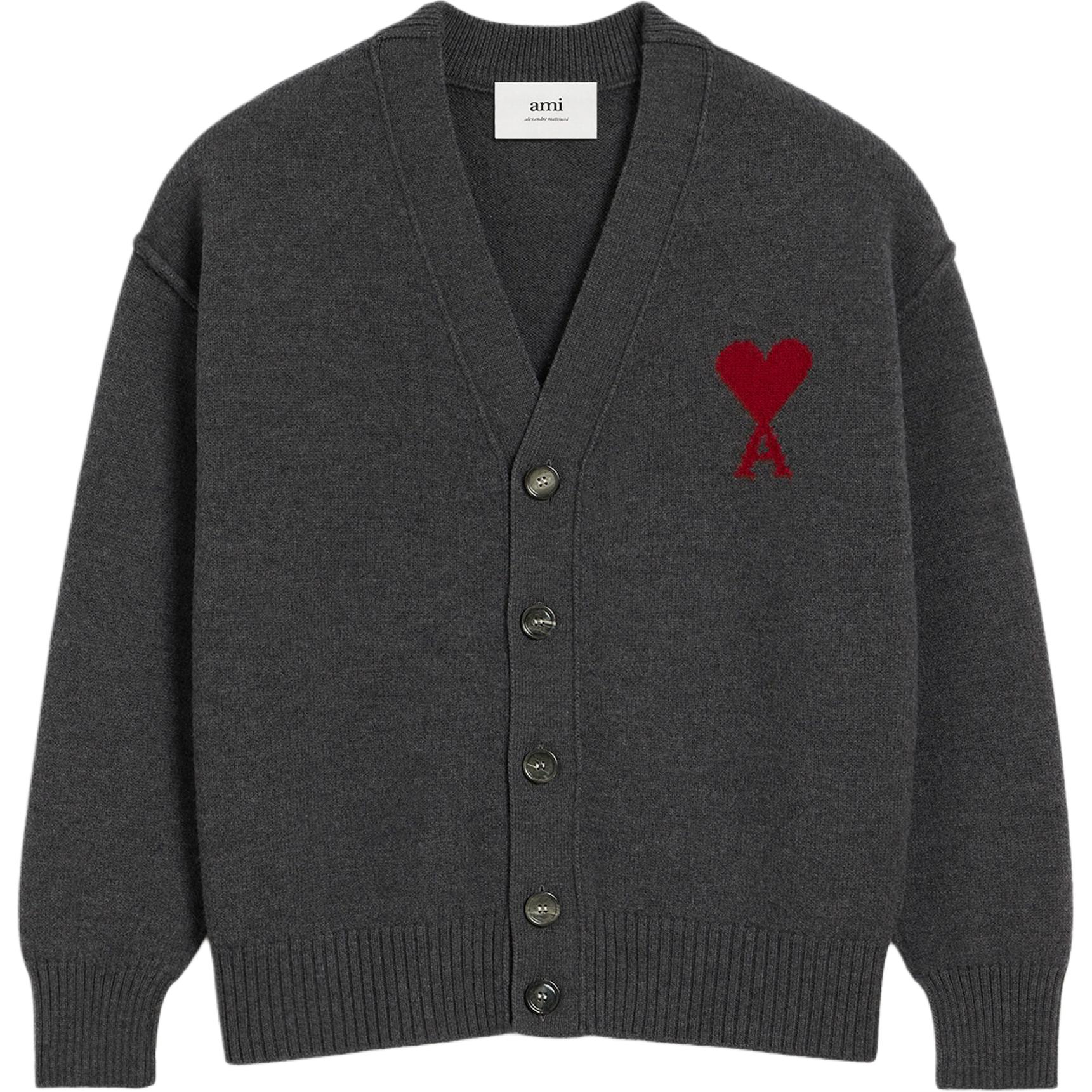 

Кардиган с V-образным вырезом Ami De Coeur AMIPARIS, серый