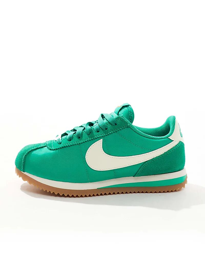 Кроссовки Cortez TXT зеленого и белого цвета Nike — фото 2