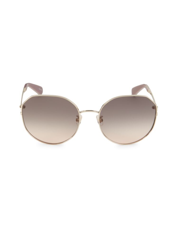 

Круглые солнцезащитные очки Carlita 60MM Kate Spade New York, серый