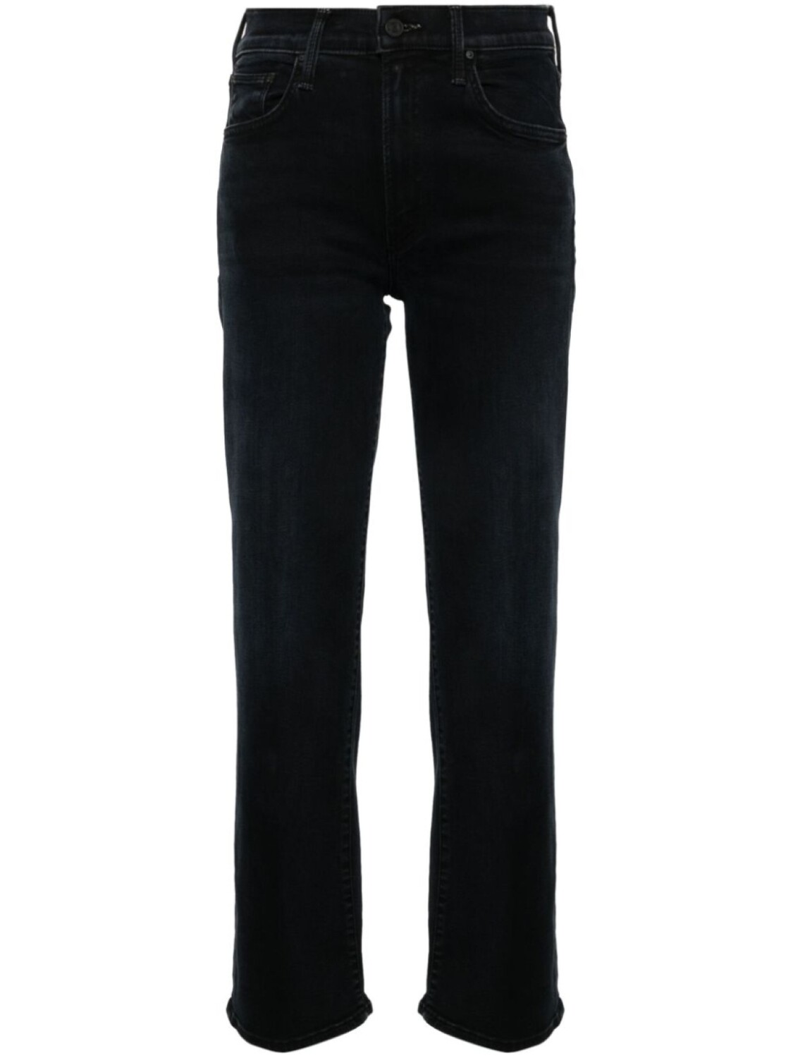

MOTHER джинсы The Mid Rise Zip Rambler Ankle, синий