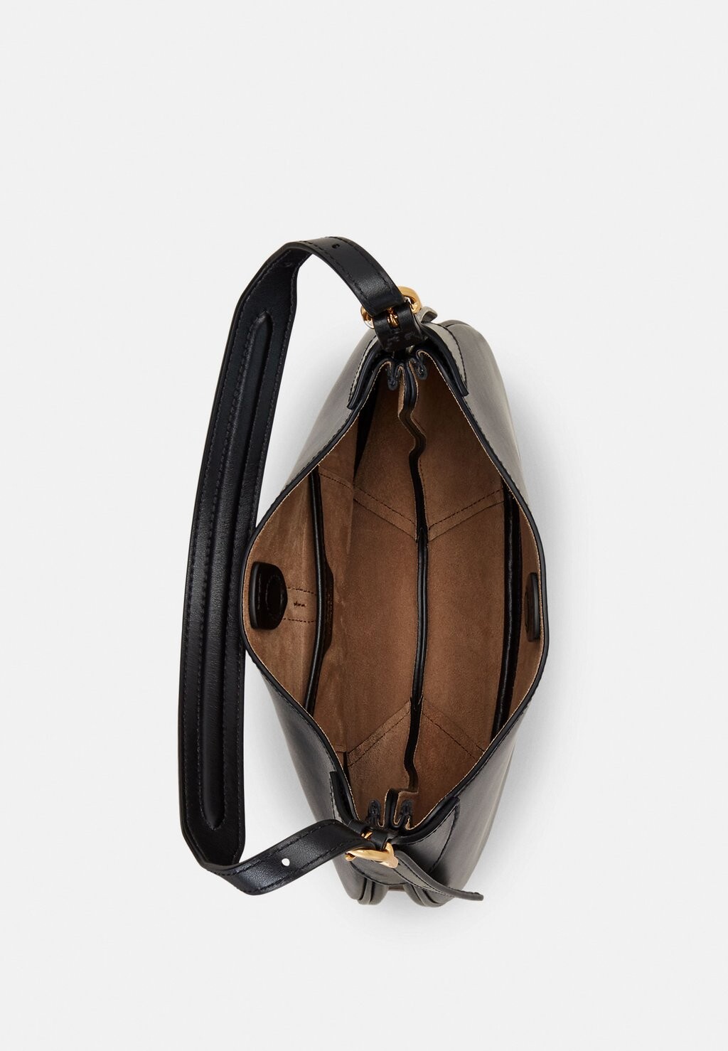 

Сумка через плечо POLO ID LEATHER SMALL SHOULDER BAG Ralph Lauren, черный
