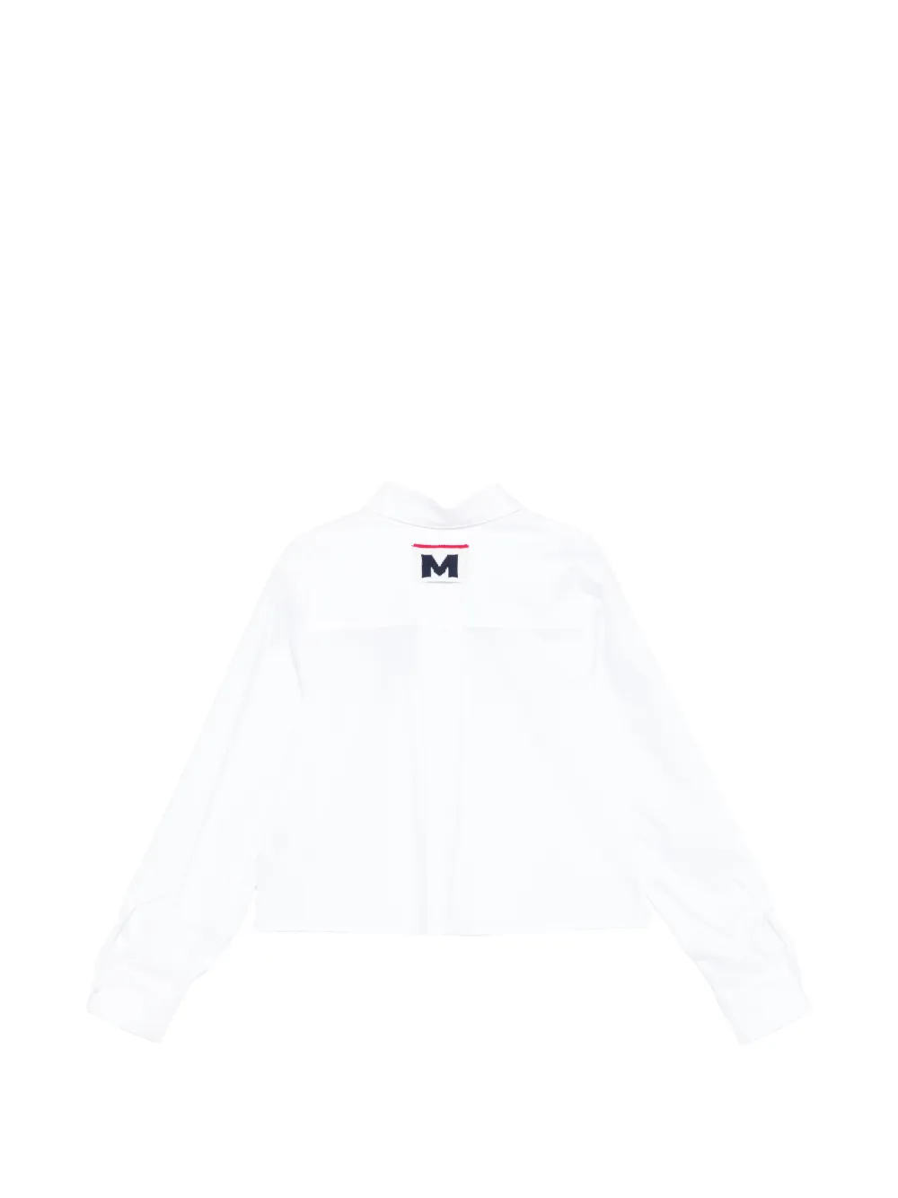 Рубашка на пуговицах с воротником Msgm Kids, белый — фото 2