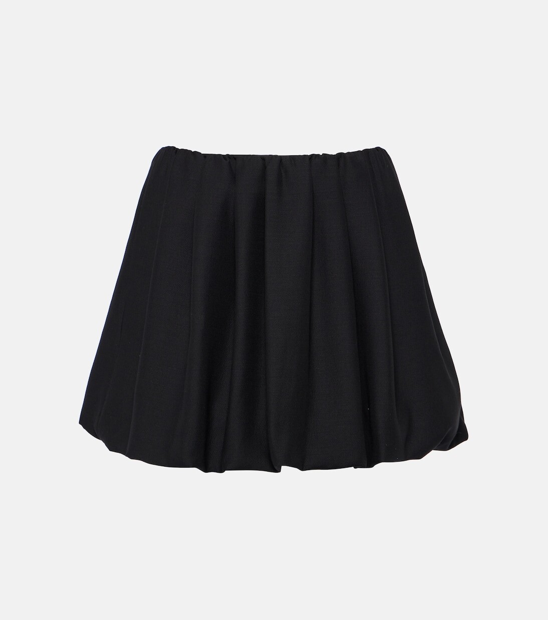 

Мини-юбка из крепа от кутюр Valentino, черный