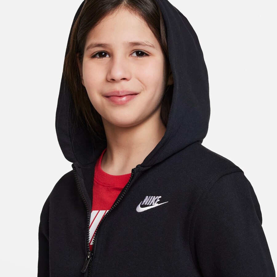 Толстовка с капюшоном на молнии Nike Sportswear CLUB FLEECE, черный — фото 4