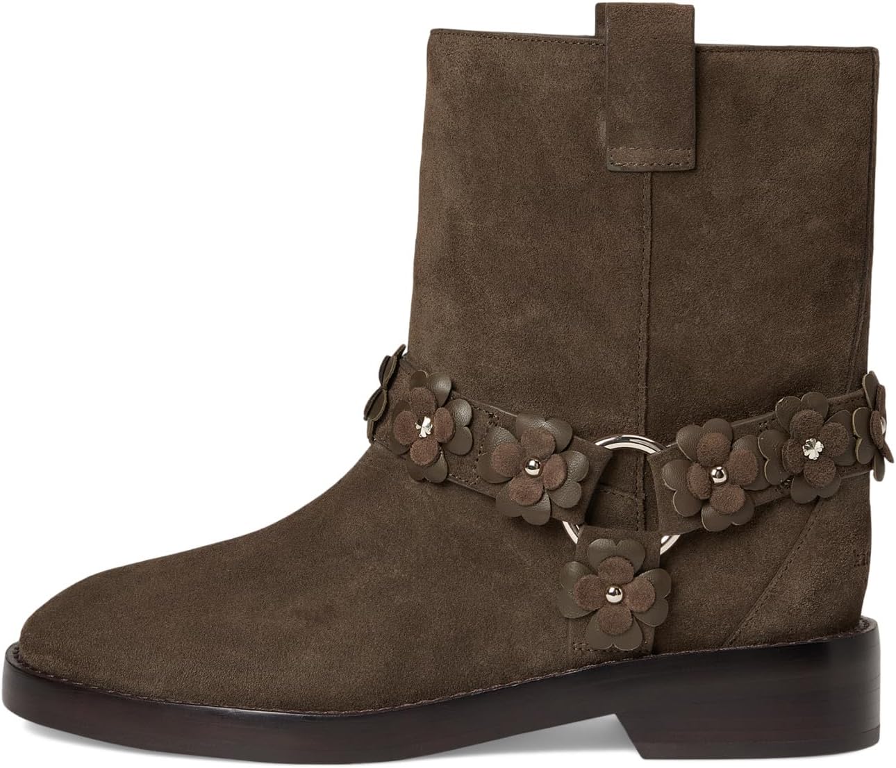 Ботинки Kate Spade New York Women's Spade Flower Garden Suede Moto Boots, Burnt Sage — фото 4