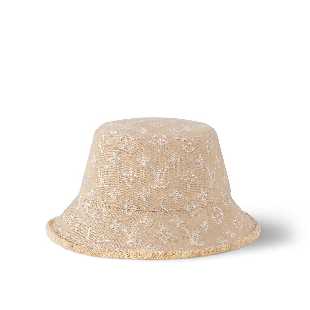

Джинсовая панама с монограммой Louis Vuitton, бежевый