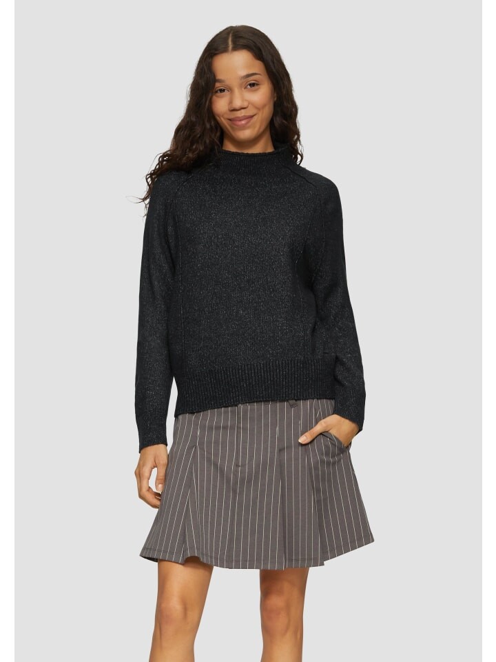 

Пуловер QS Strickpullover langarm, черный