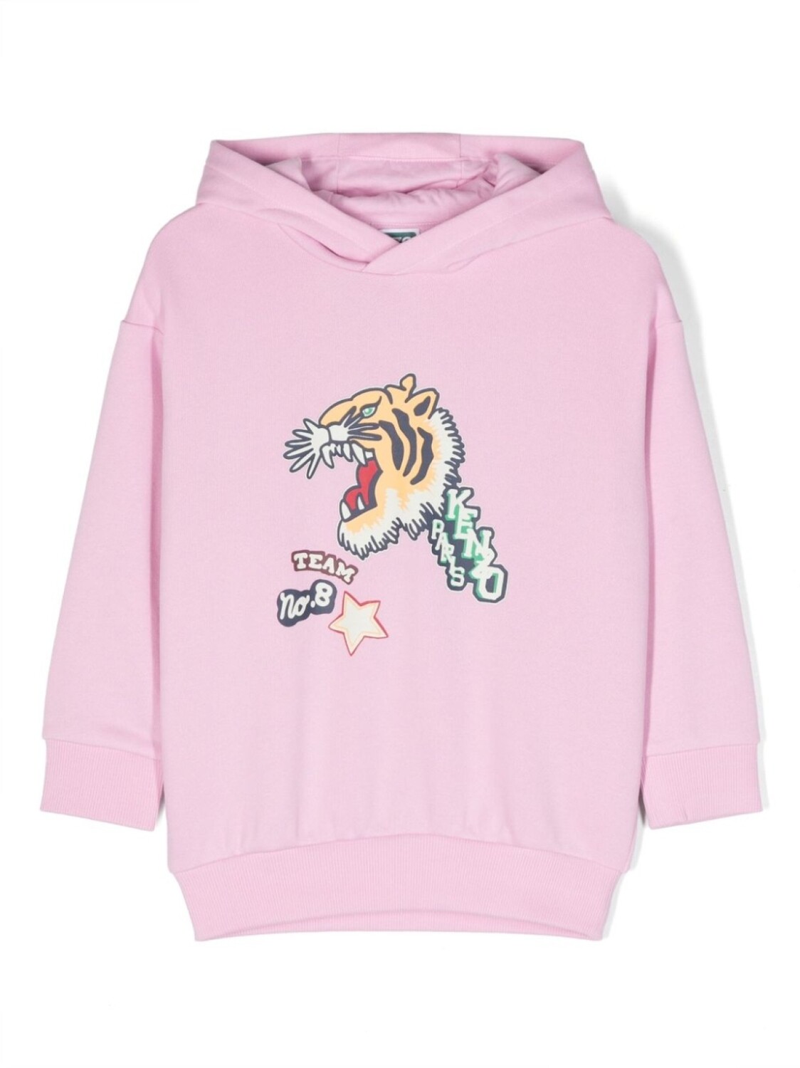 

Kenzo Kids худи с принтом, розовый