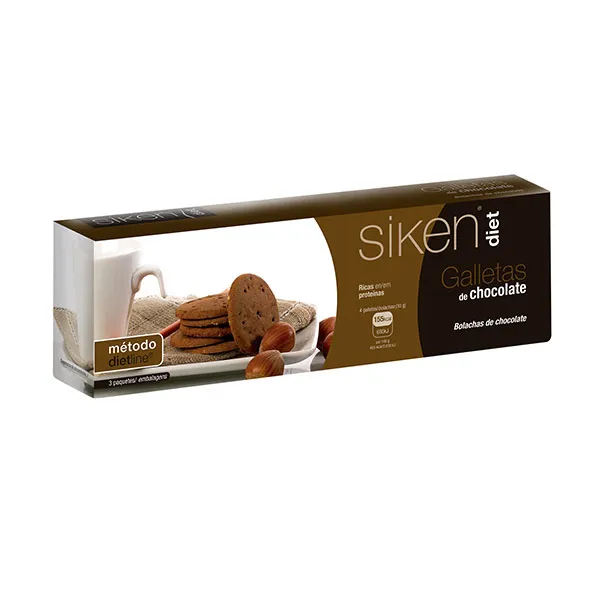 

Печенье, богатое белком Diet Galletas De Chocolate Siken, 15 UD