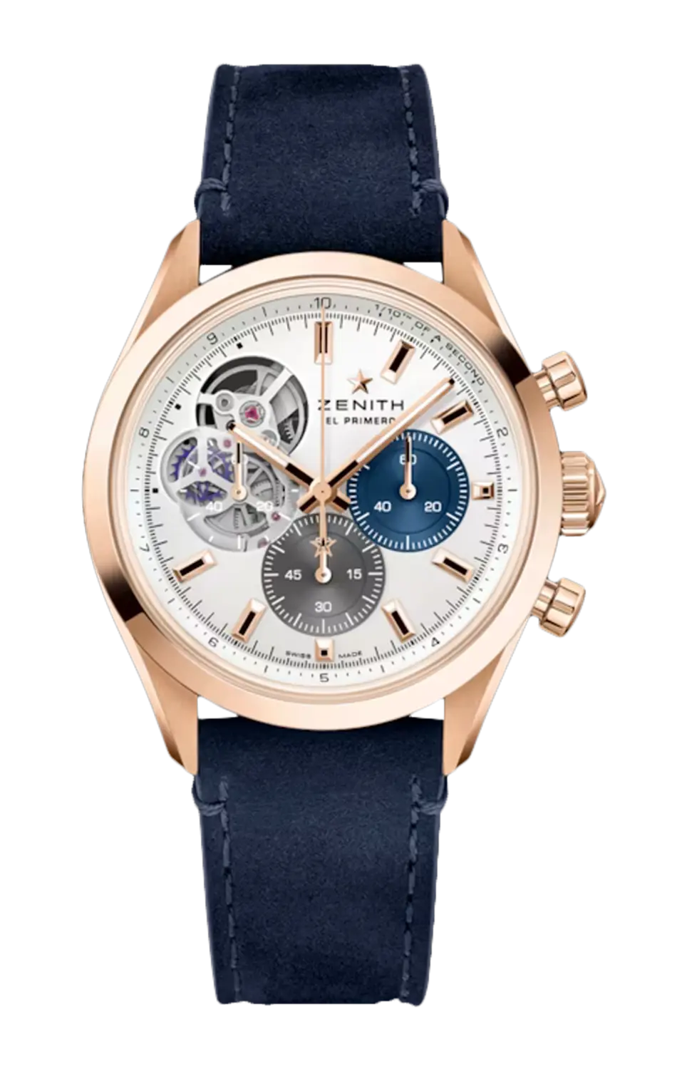 

Часы Zenith Chronomaster open с розовым золотом 40 мм