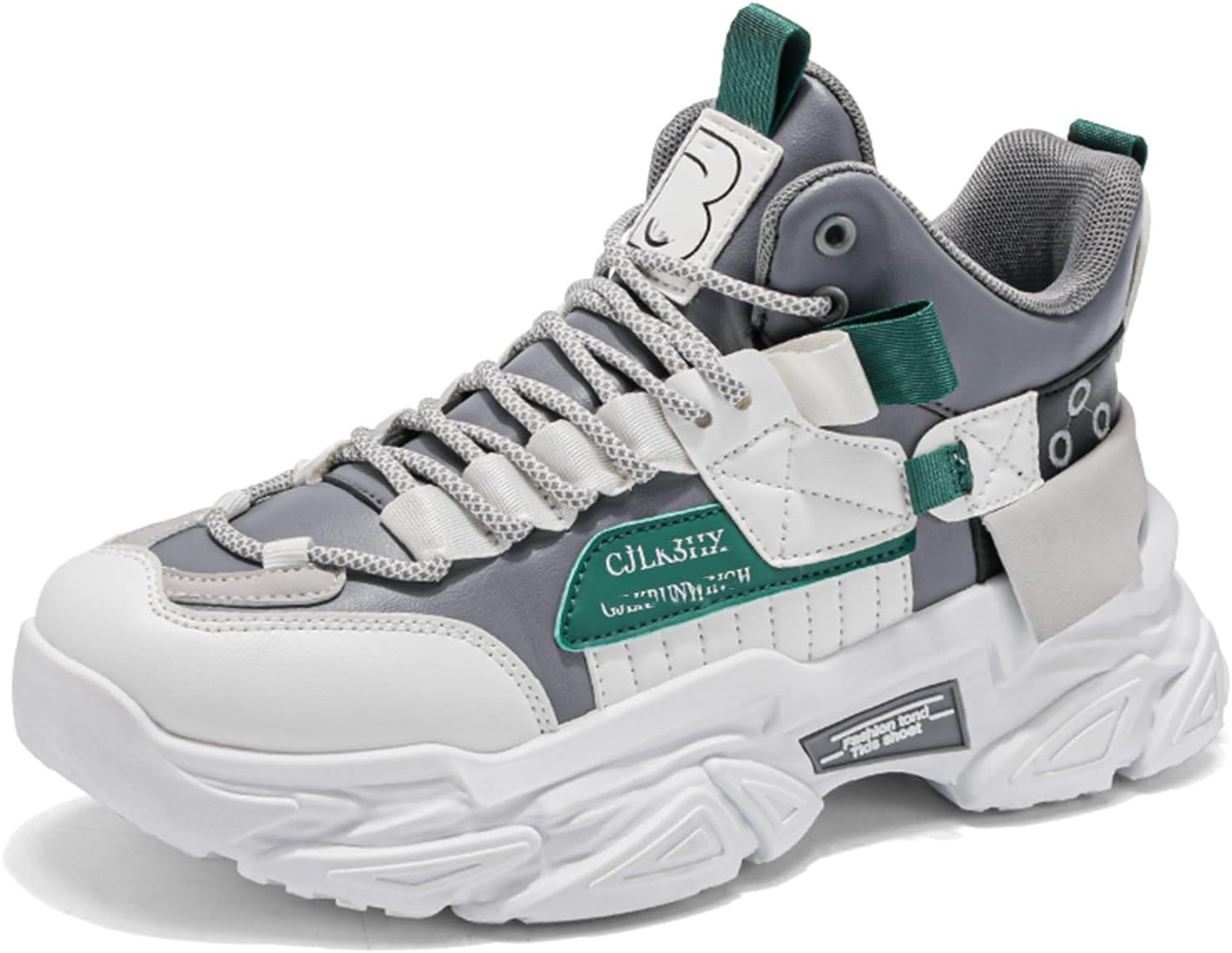 

Мужские модные кроссовки, ботинки для походов, повседневные спортивные прогулочные туфли, высокие кроссовки для мужчин Spwagym, серый