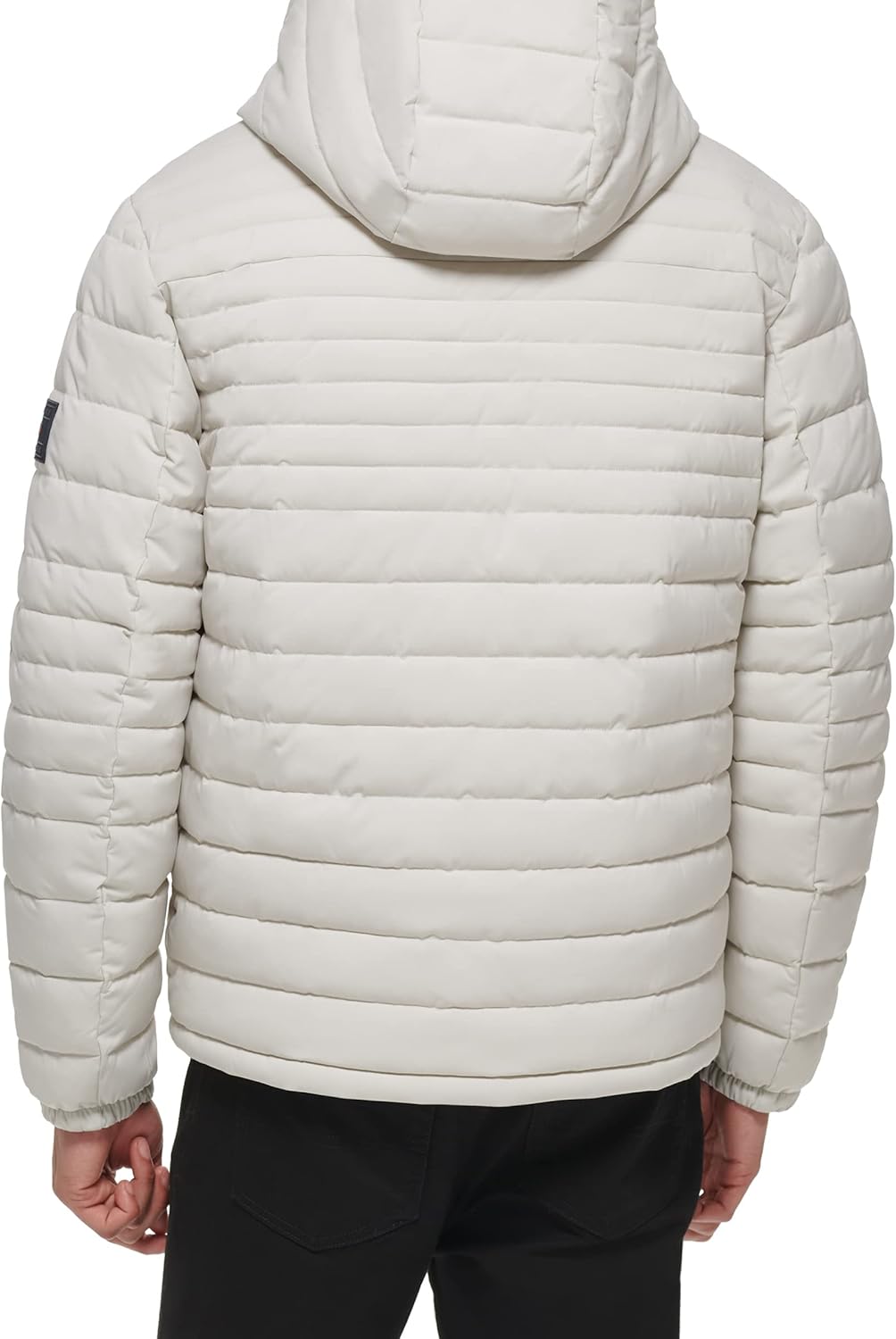 Мужская куртка Tommy Hilfiger из эластичного полиэстера с капюшоном и подкладкой из шерпы, Ice — фото 4