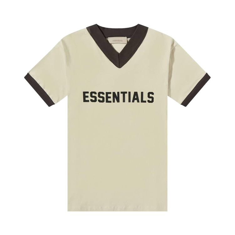 

Футболка Fear of God Essentials Kids V-Neck Tee Wheat, кремовый