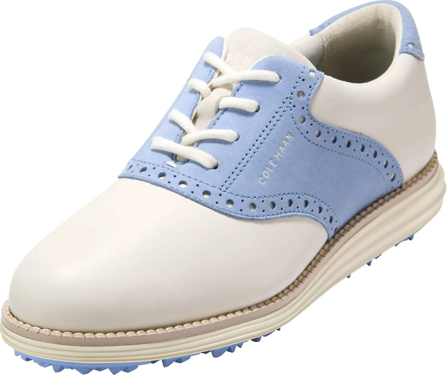 Мужские гольф-кроссовки Cole Haan Originalgrand Saddle, слоновая кость — фото 2