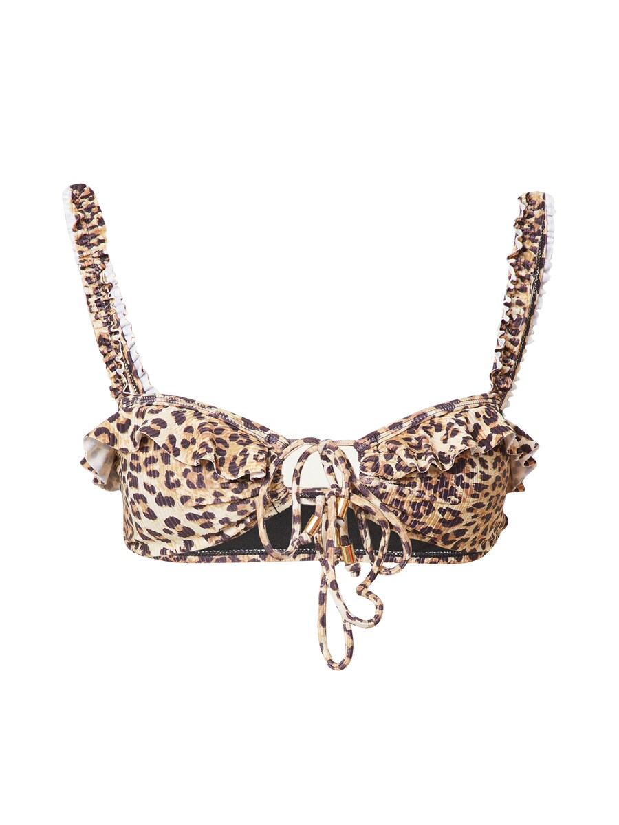 

Треугольный топ бикини Boux Avenue, цвет Light brown/Dark brown