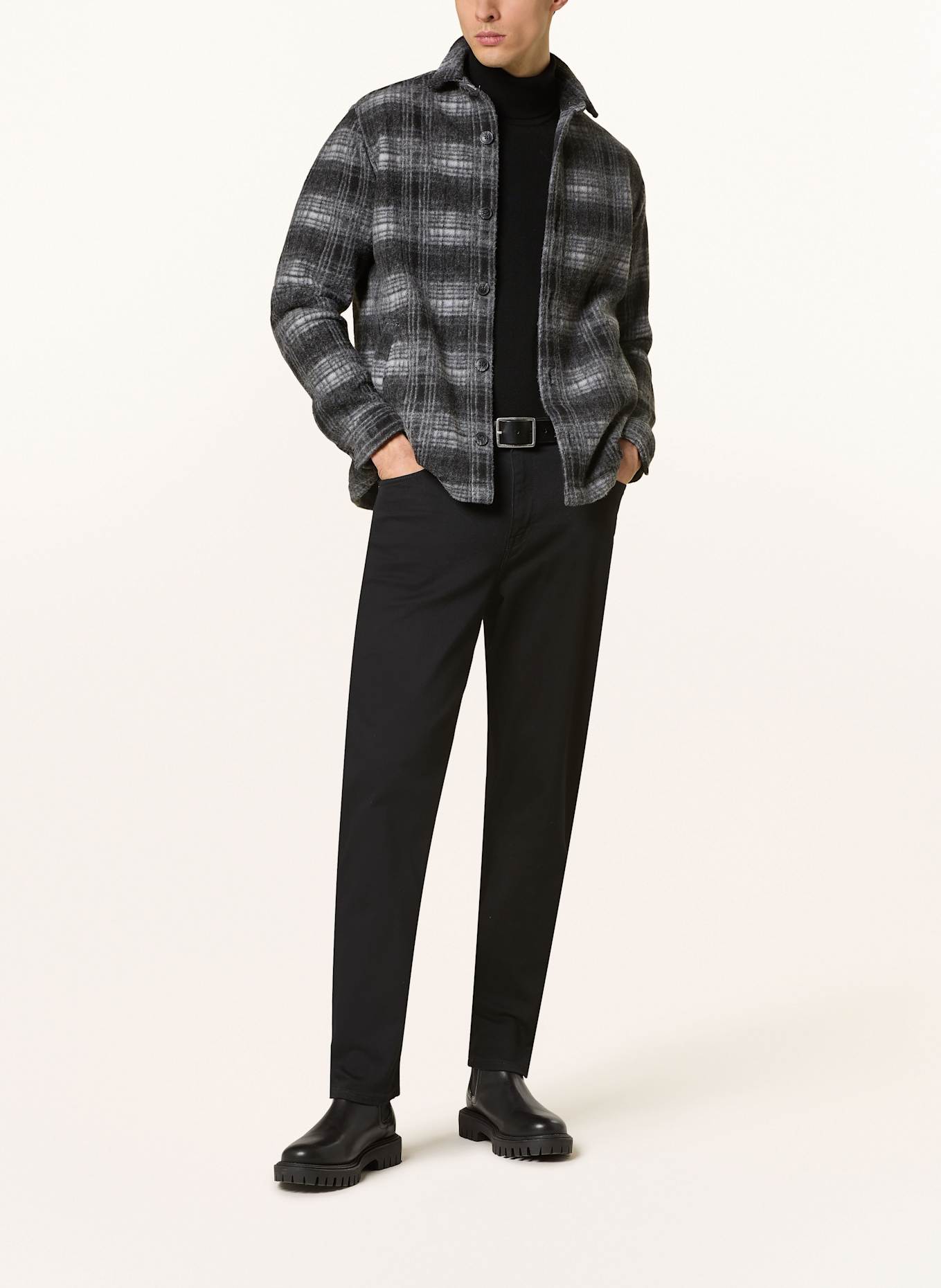 Джинсы core harlem свободный зауженный крой Tommy Hilfiger, черный — фото 2