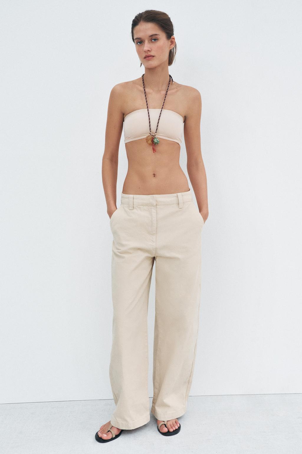 

Брюки-баллоны ZARA, цвет Light camel