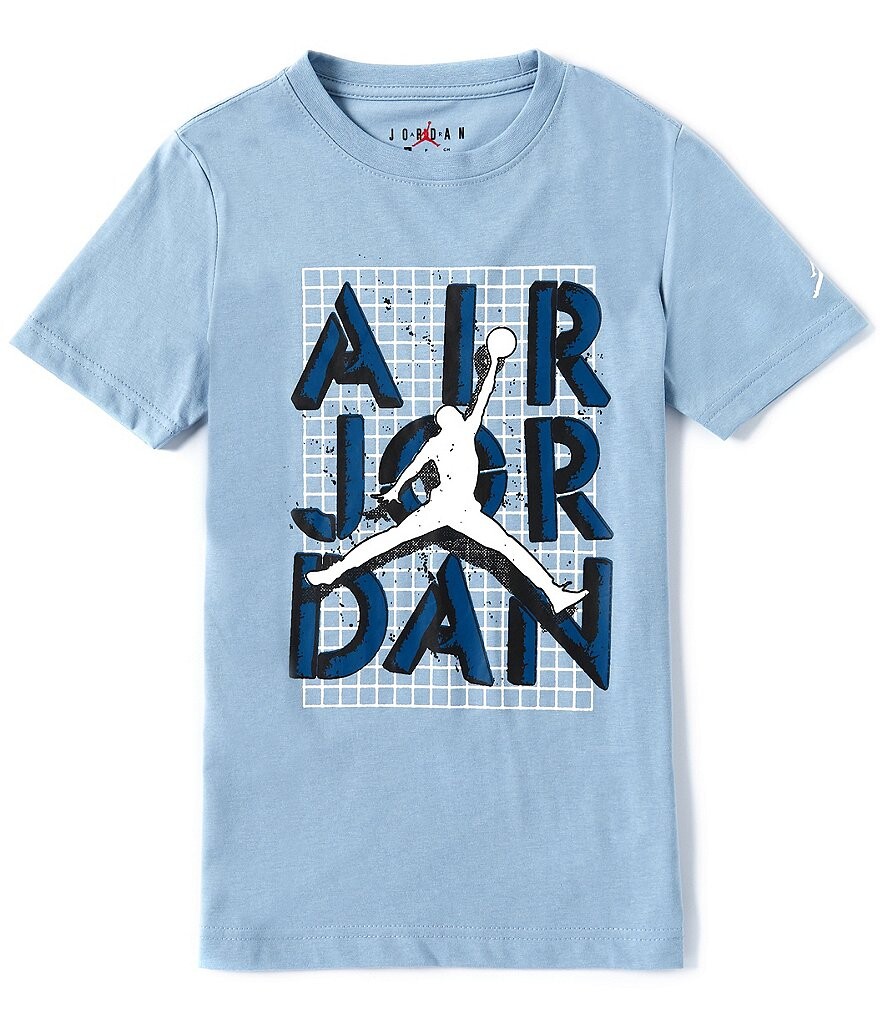 

Футболка Jumpman Jordan Stack с короткими рукавами Jordan Big Boys 8–20, синий