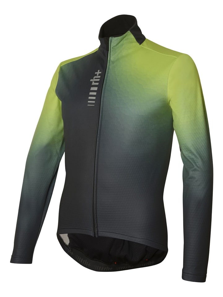 

Rh+ Велосипедная куртка Stylus Printed Thermo Jkt в оттенке графитово-кислотный лайм