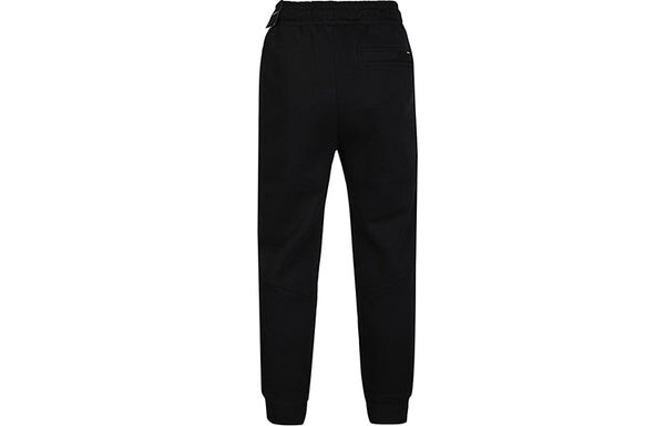 Спортивные штаны Air Jordan Flight Fleece logo Athleisure Casual Sports Long Pants Black, черный — фото 3