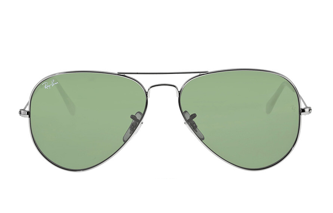

RayBan Авиаторские солнцезащитные очки металлические унисекс серебристые, Silver
