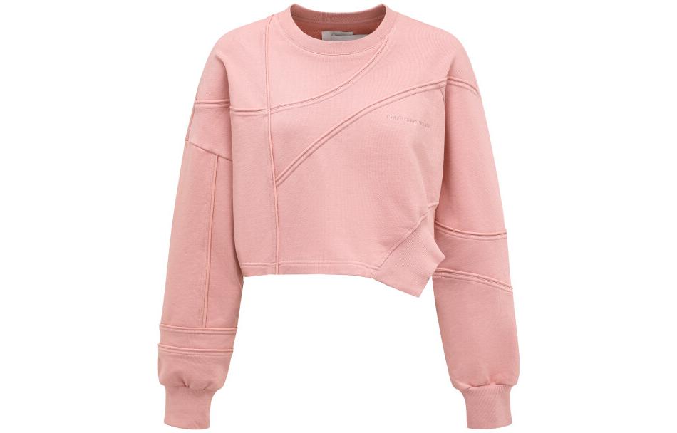 

Хлопковый свитшот с вышитым логотипом Feng Chen Wang, розовый