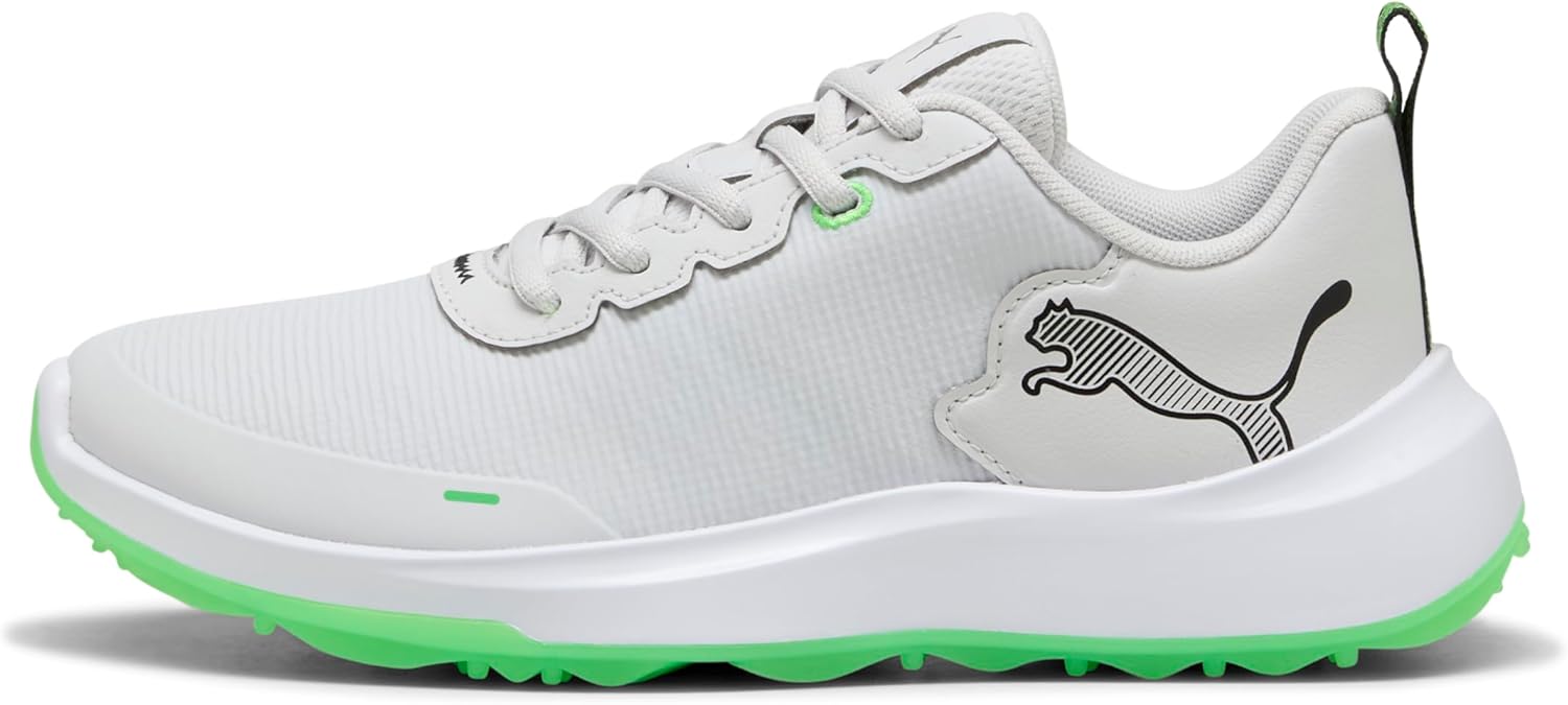 

Детские гольф-кроссовки PUMA унисекс, белый/зеленый/серый
