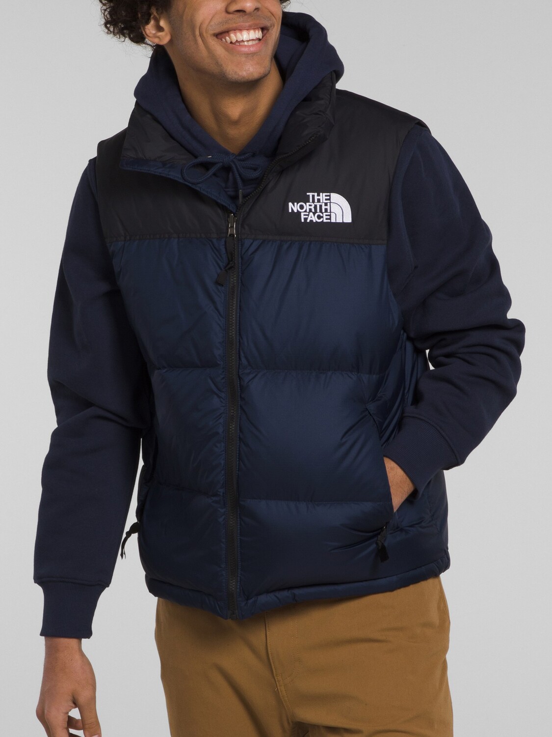 

Жилет Nuptse 1996 года в стиле ретро – мужской The North Face, синий