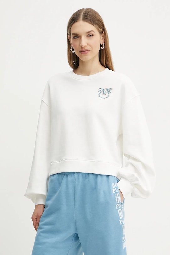

Хлопковая толстовка Pinko, белый