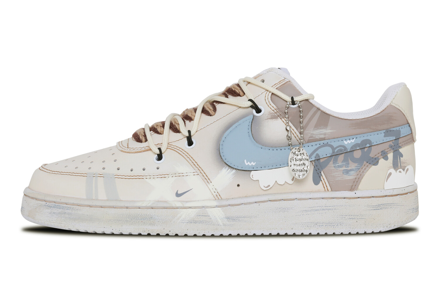 Женские кроссовки для скейтбординга Nike Court Vision 1, Dark Brown
