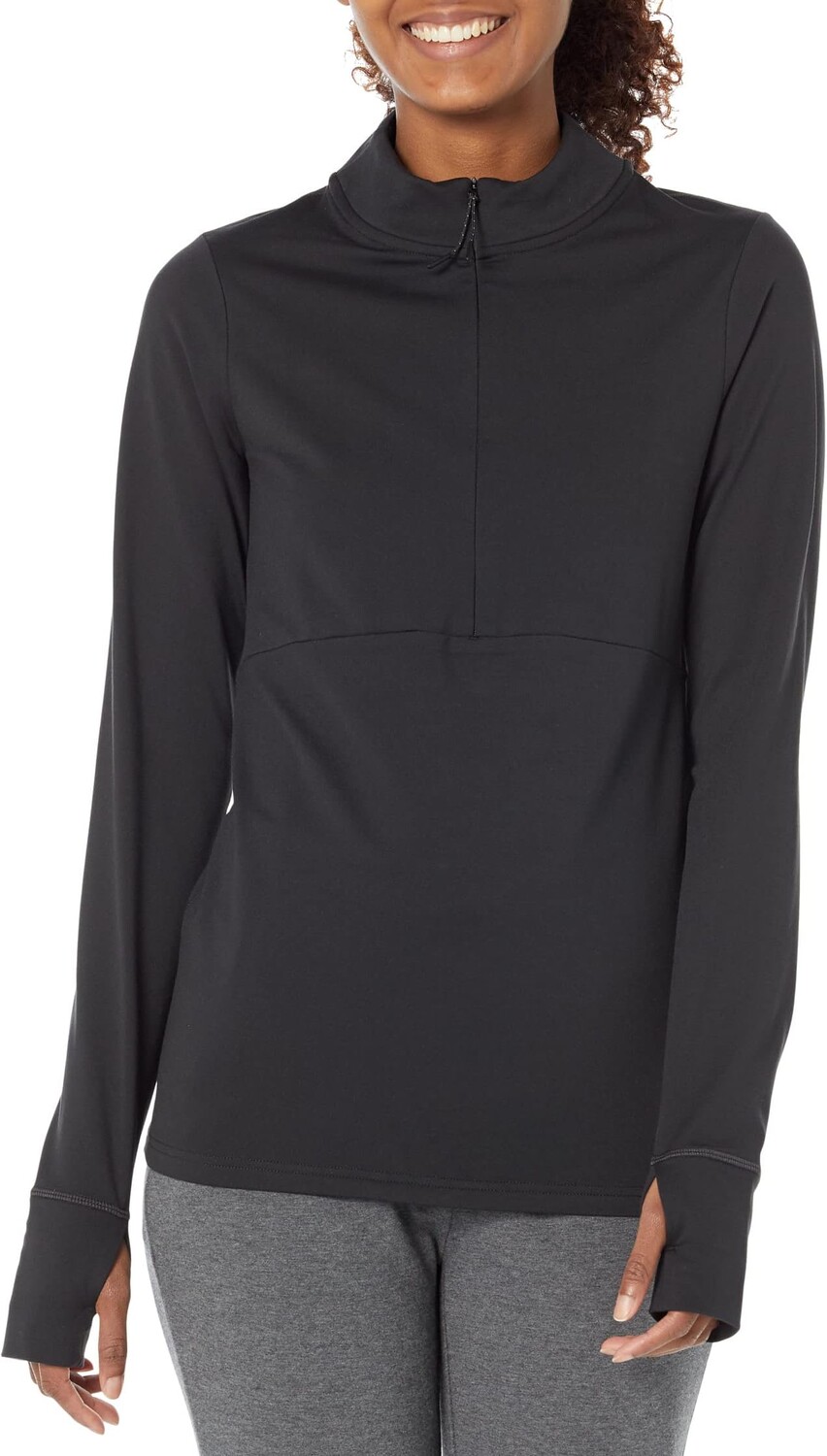 

Пуловер Prana Ice Flow 1/2 Zip, черный