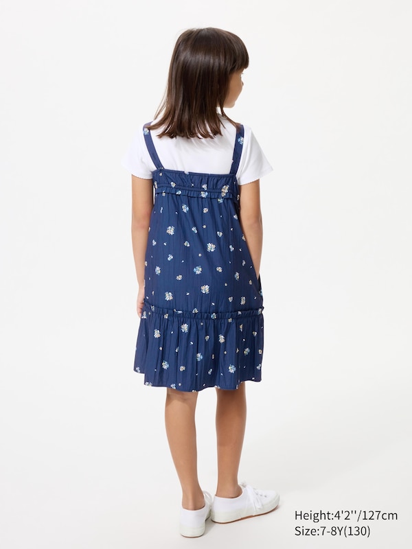 Платье-комбинация с цветочным принтом Uniqlo, 68 blue — фото 2