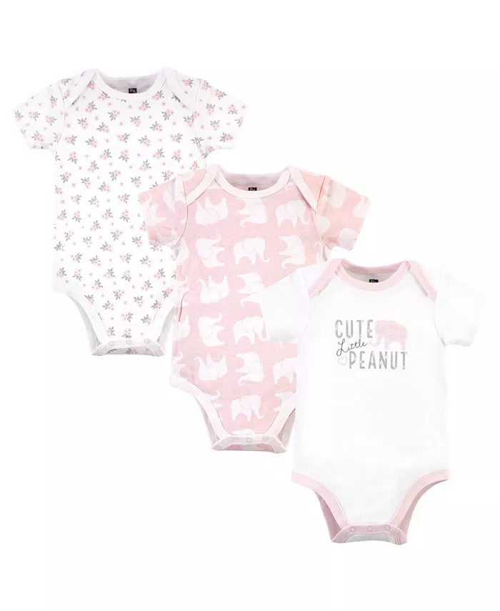 

Комплект из трех хлопковых боди Hudson Essential для девочек Hudson Baby, розовый