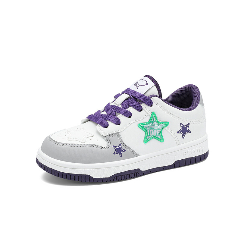 Детские кроссовки для скейтбординга Kids Low-top Purple Snoopy, фиолетовый — фото 2