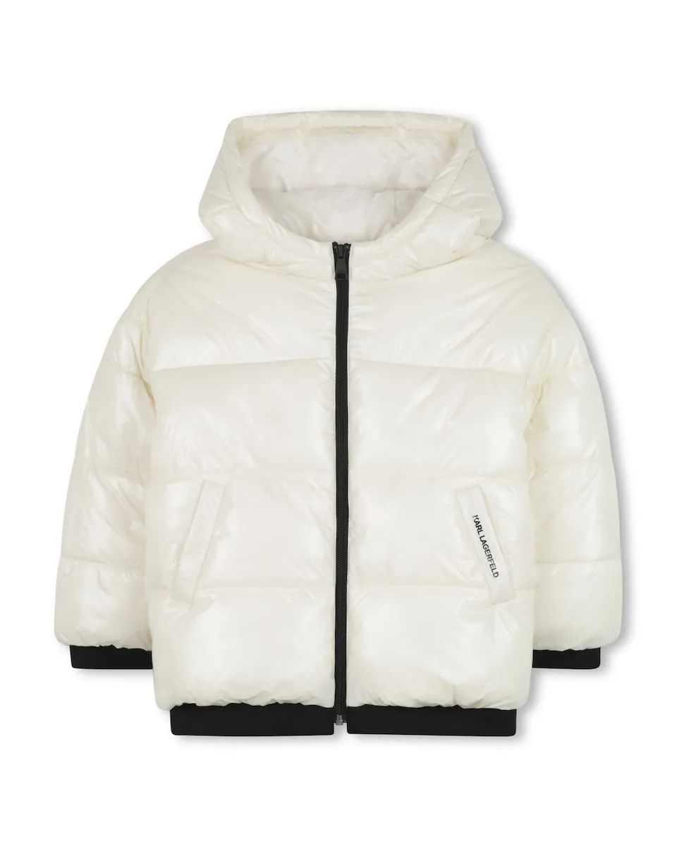 

Детское пальто с длинными рукавами Karl Lagerfeld Kids, бежевый