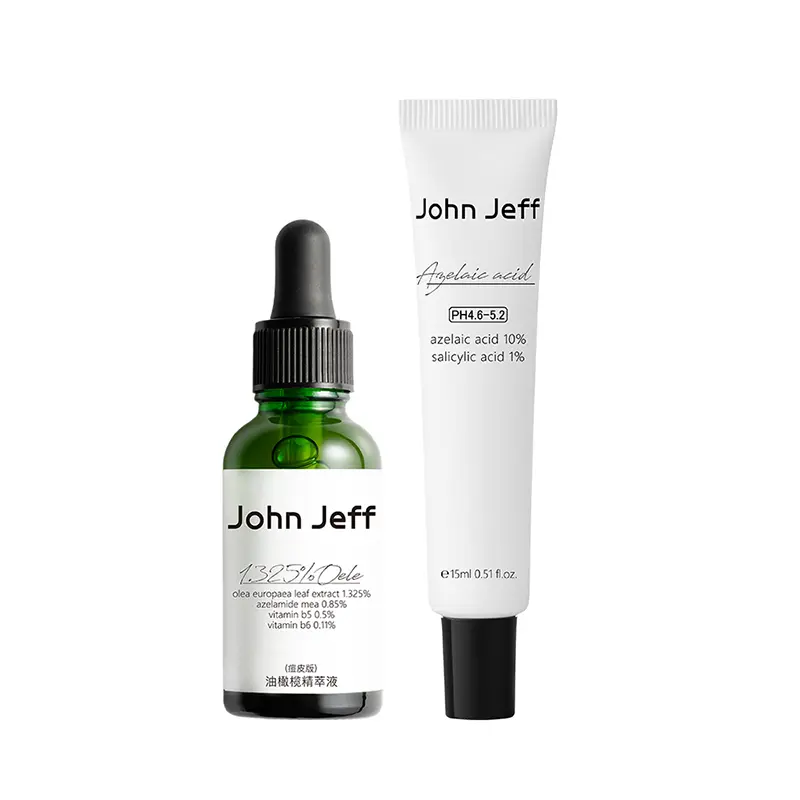 JOHN JEFF JohnJeff Olive Acid набор для ухода за жирной и проблемной кожей, склонной к акне, 2 предмета — фото 2