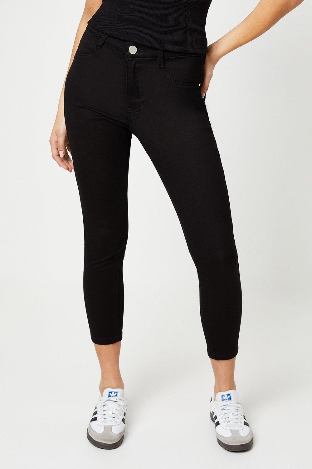 

Джинсы Grazer скинни до щиколотки Petite Dorothy Perkins, черный