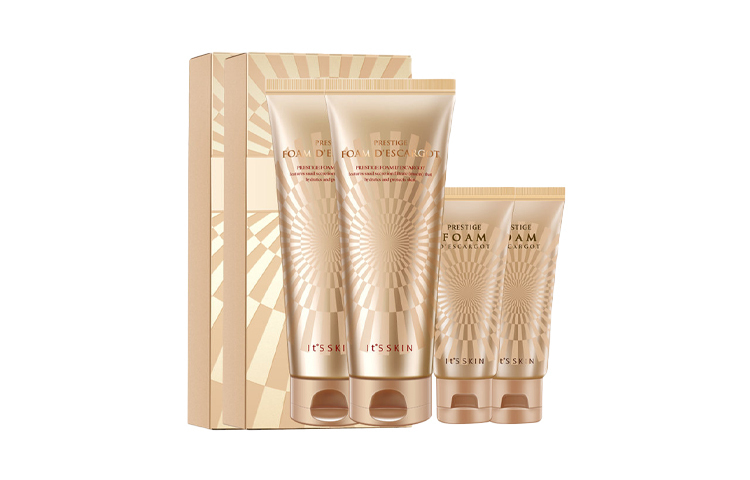 

Набор для ухода за кожей YISI Crystal Snail очищающее молочко увлажняющее и питательное контроль жира 150мл*2+30мл*2 It'S SKIN