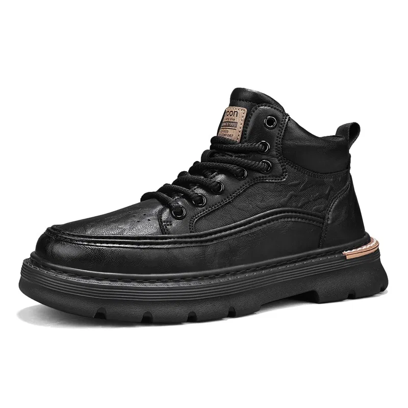Скейтбордические кроссовки высокие YEARCON Black