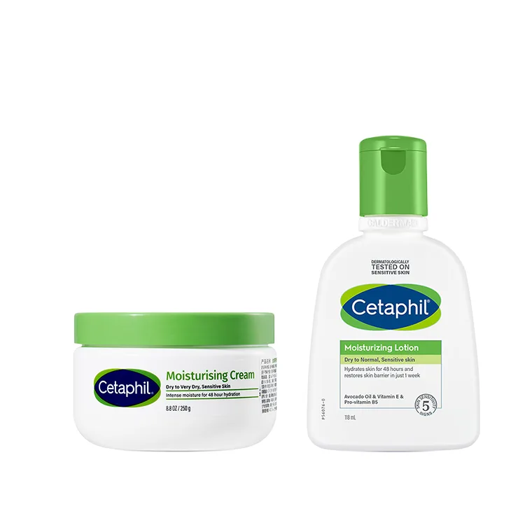Cetaphil Увлажняющий крем для ухода за кожей, стабилизирующий, питающий и увлажняющий, 550 г + 118 мл, Two-Piece Set: Hydrating Moisturizing Cream 250g+Intensive Hydrating Lotion 118ml