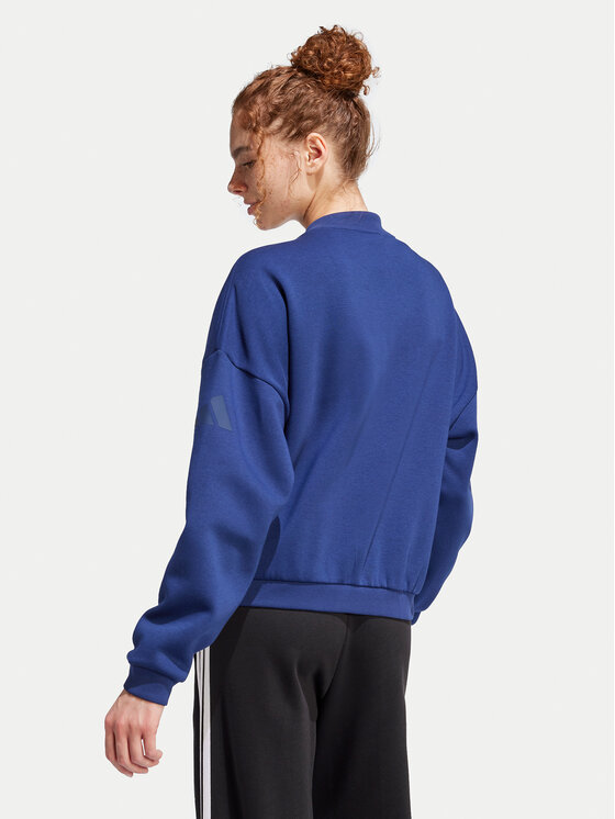 Свободный крой толстовка Essentials Contemporary Logo JD9968 Adidas, синий — фото 2