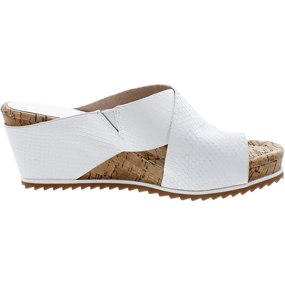 

Женские кожаные сандалии на танкетке SISU Donald J. Pliner, цвет White/Snake Print