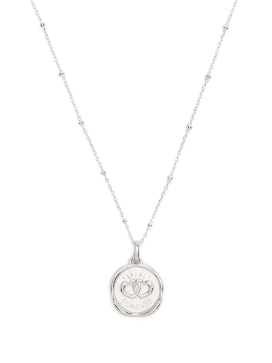 

Серебряное колье Forever Hearts Talisman DOWER AND HALL, серебряный